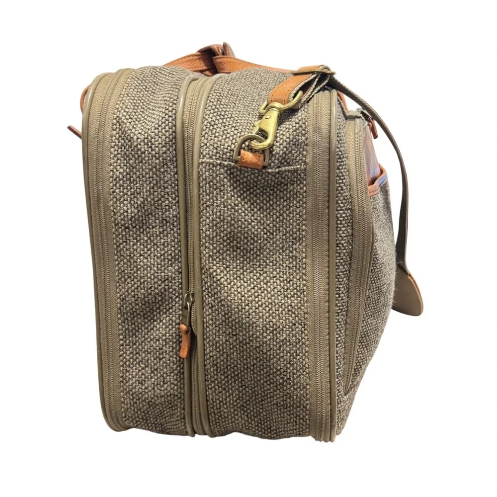 Hartmann Tweed Travel Bag Unisex OS‎ Tan Brown Vintage Belting Leather Carryon